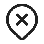Location Not Found SVG Icon